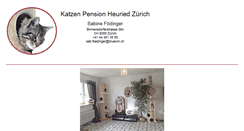Desktop Screenshot of katzenpensionheuried.ch